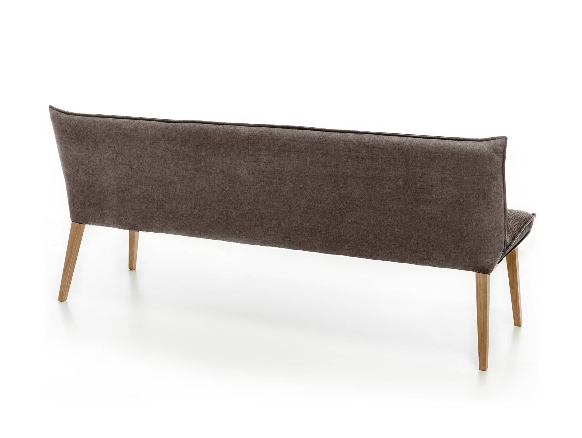 GRADY I Sitzbank/Küchenbank,  Gestell Massivholz/Stoffbezug 199 cm | braun