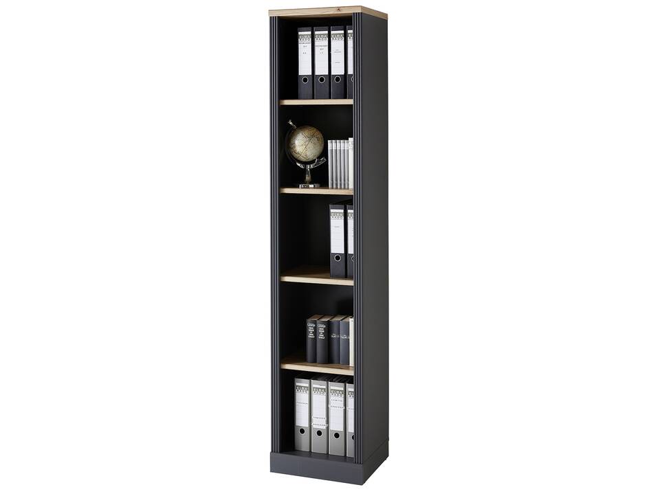 JADY Büroregal, Material Spanplatte graphitfarbig/eichefarbig