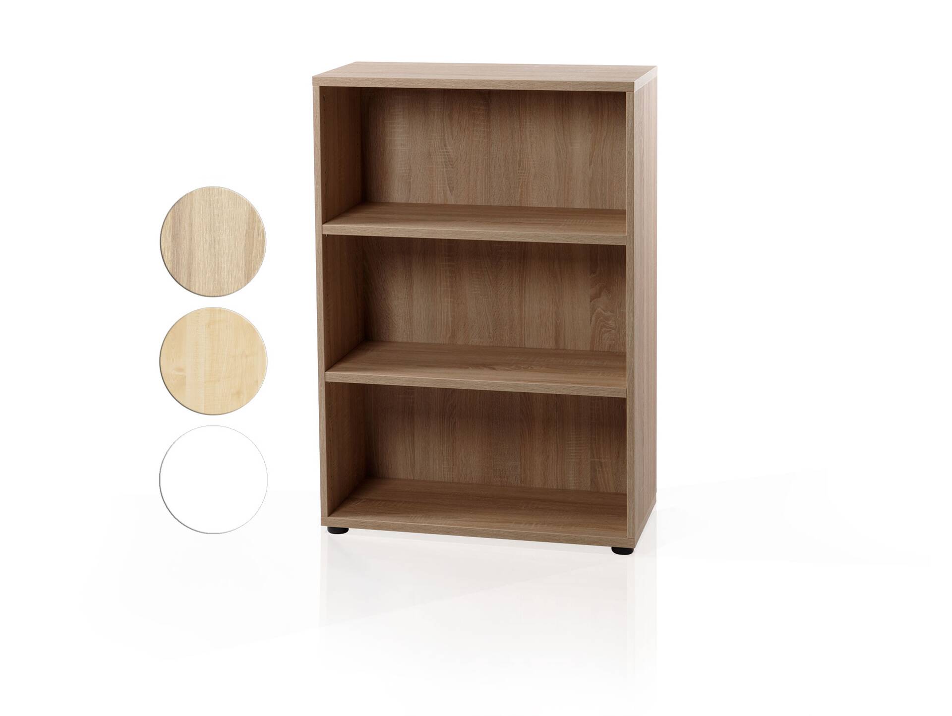 OFFICE ONE Büroregal offen, Material Dekorspanplatte weiss | 120 cm