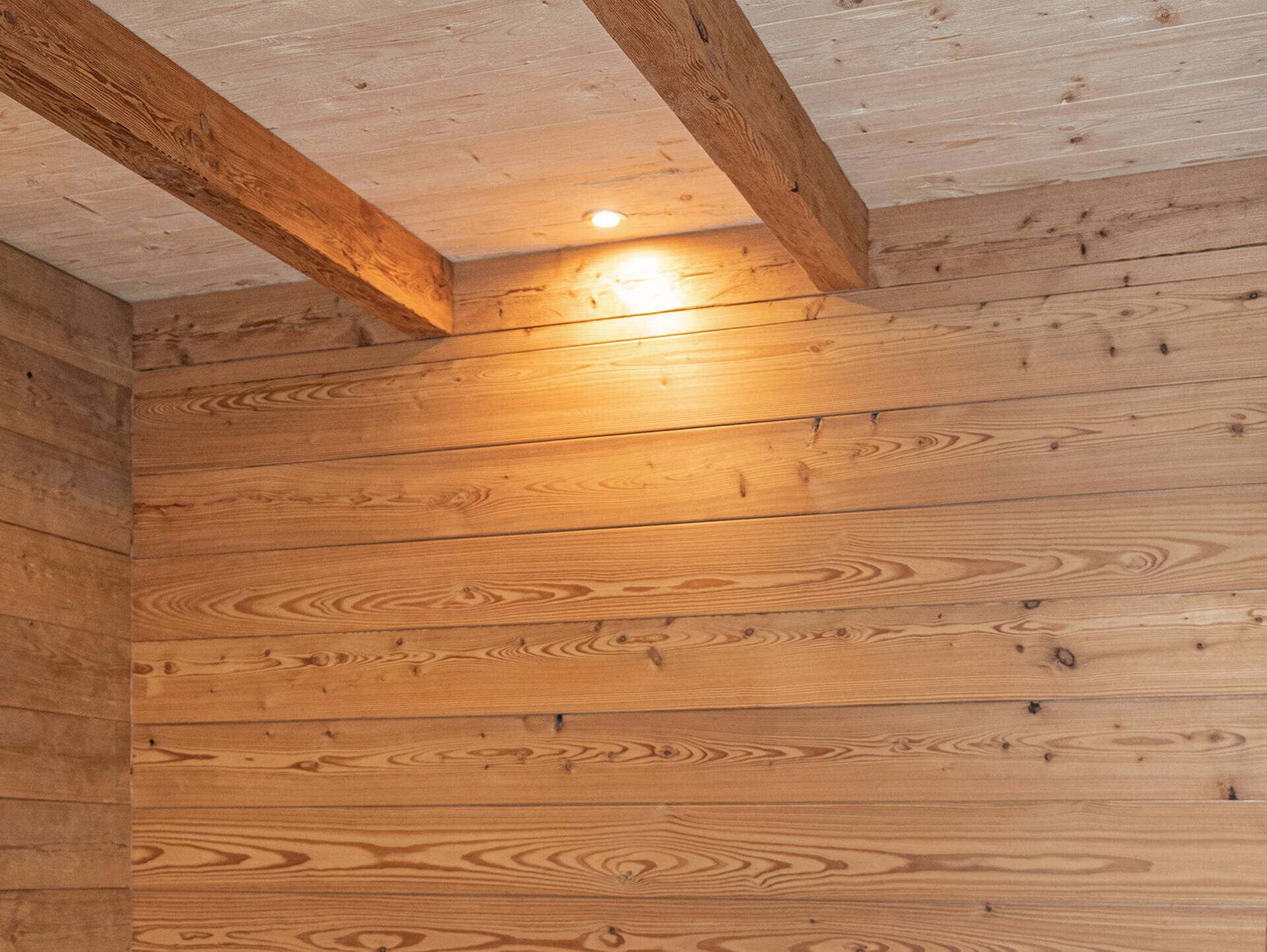 Nut- und Federbretter, THERMO-Lärche gehobelt, Material Massivholz, verschiedene Längen erhältlich 24 mm | 2 Meter | 1 m²