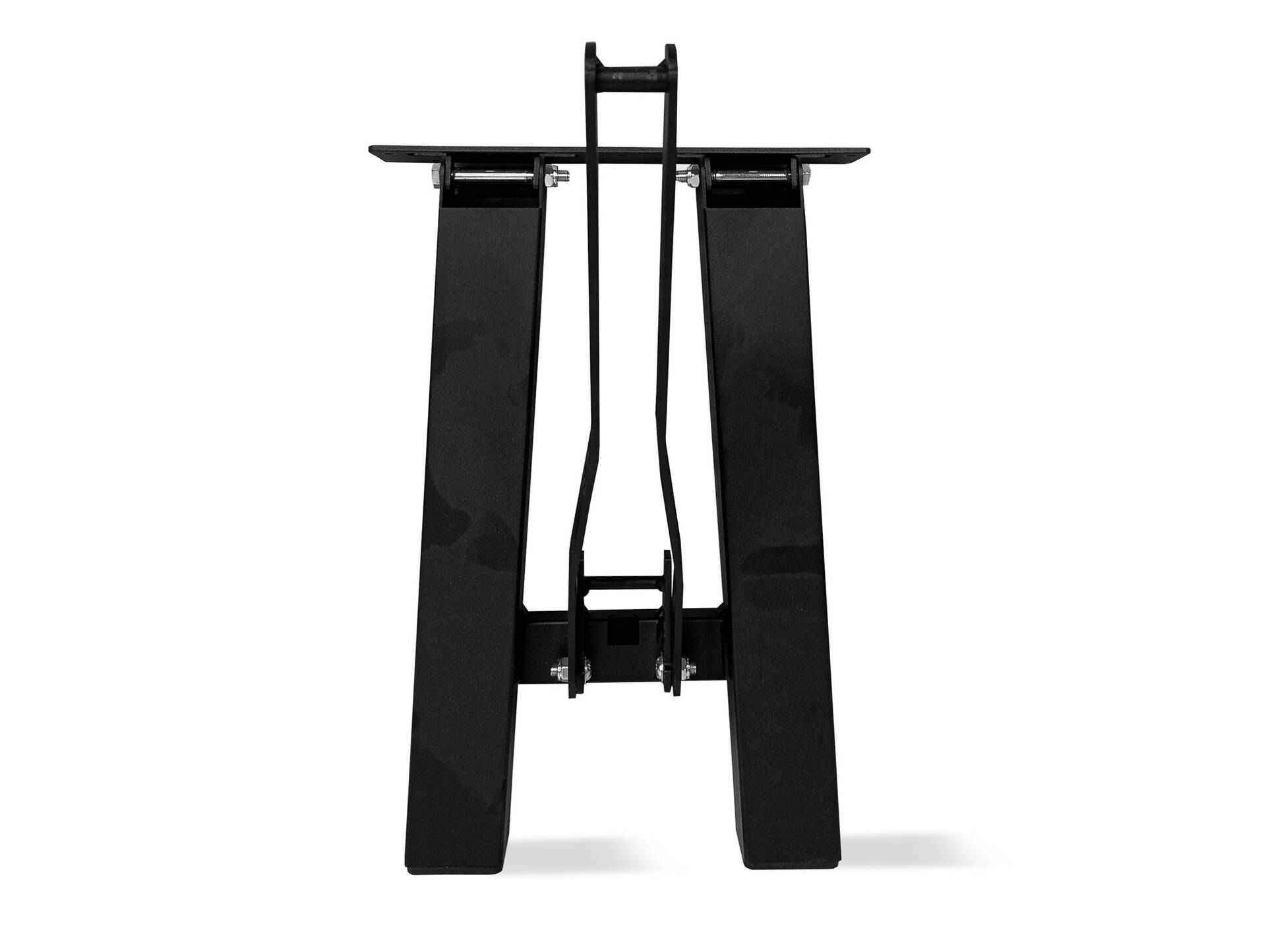 Klappbares Bankgestell/Bierbankfüße für DIY Gartenbank, Material Metall, Schwarz matt lackiert 40 cm