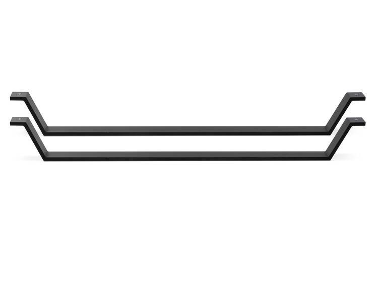 2er-Set Bettkufen, Material Metall, schwarz pulverbeschichtet 140 cm