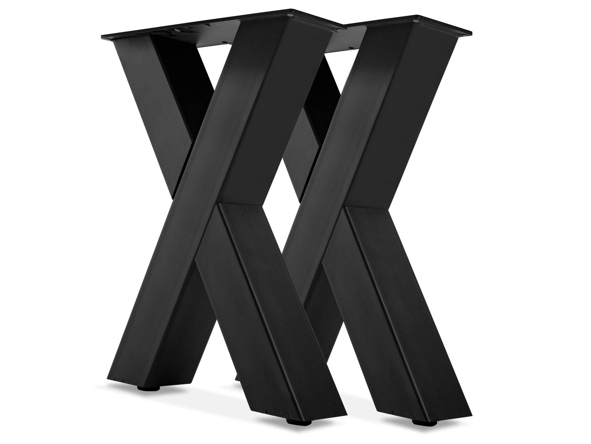 X-Bein für Bank, 40x46 cm, Material Stahl, schwarz 