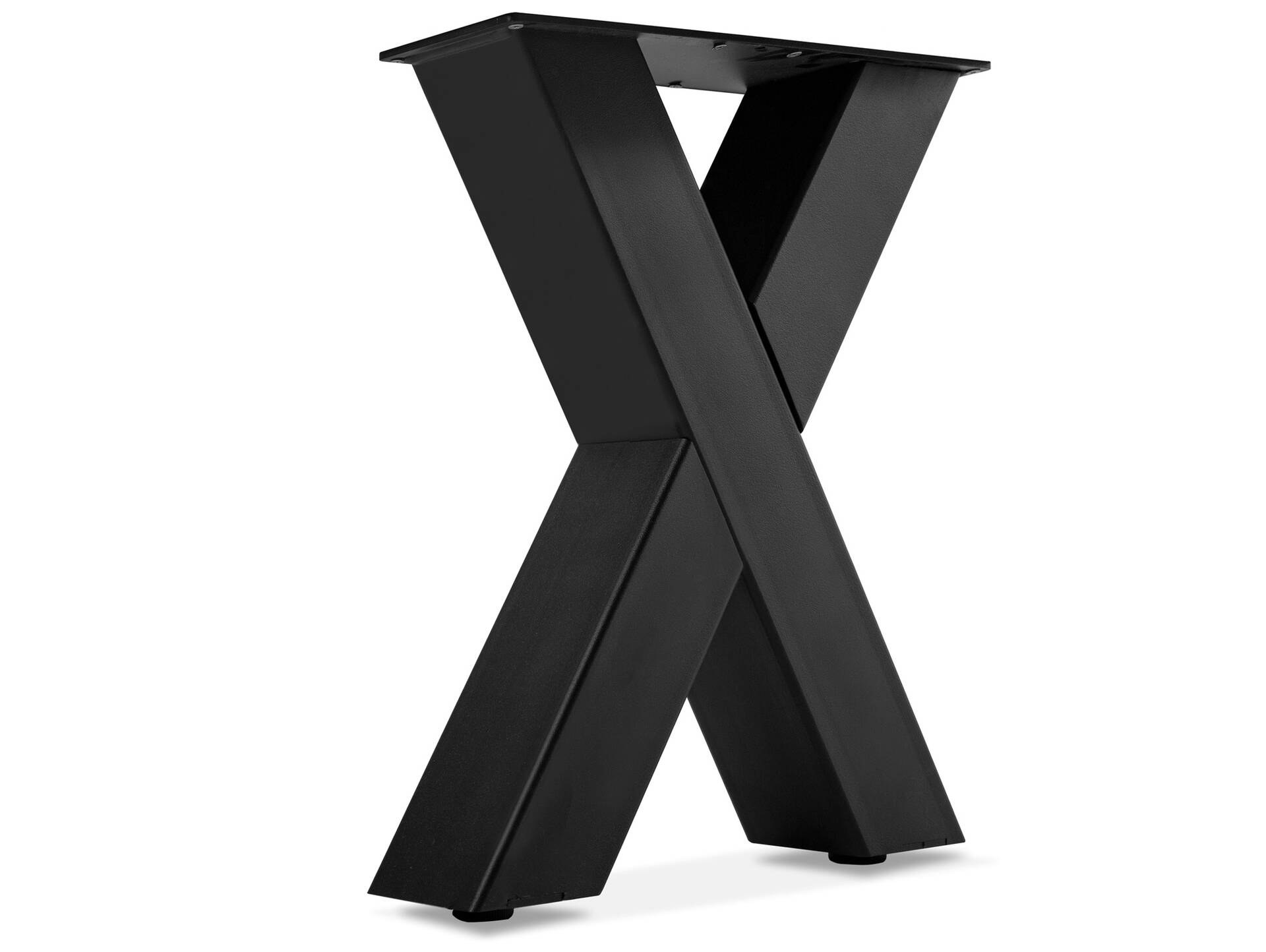 1 PAAR X-Beine für Bank, 46x40 cm, Material Stahl, schwarz 