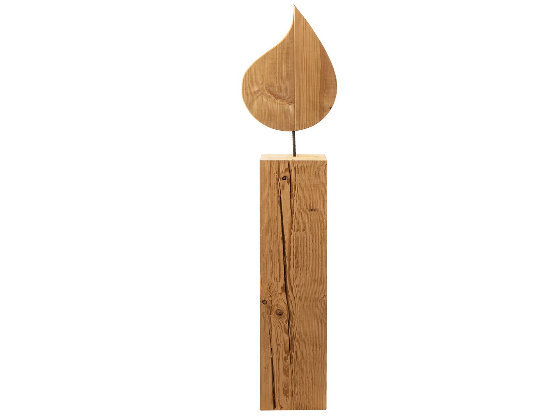 Flamme für Blumensäule, Material Massivholz Fichte Groß - 53 cm