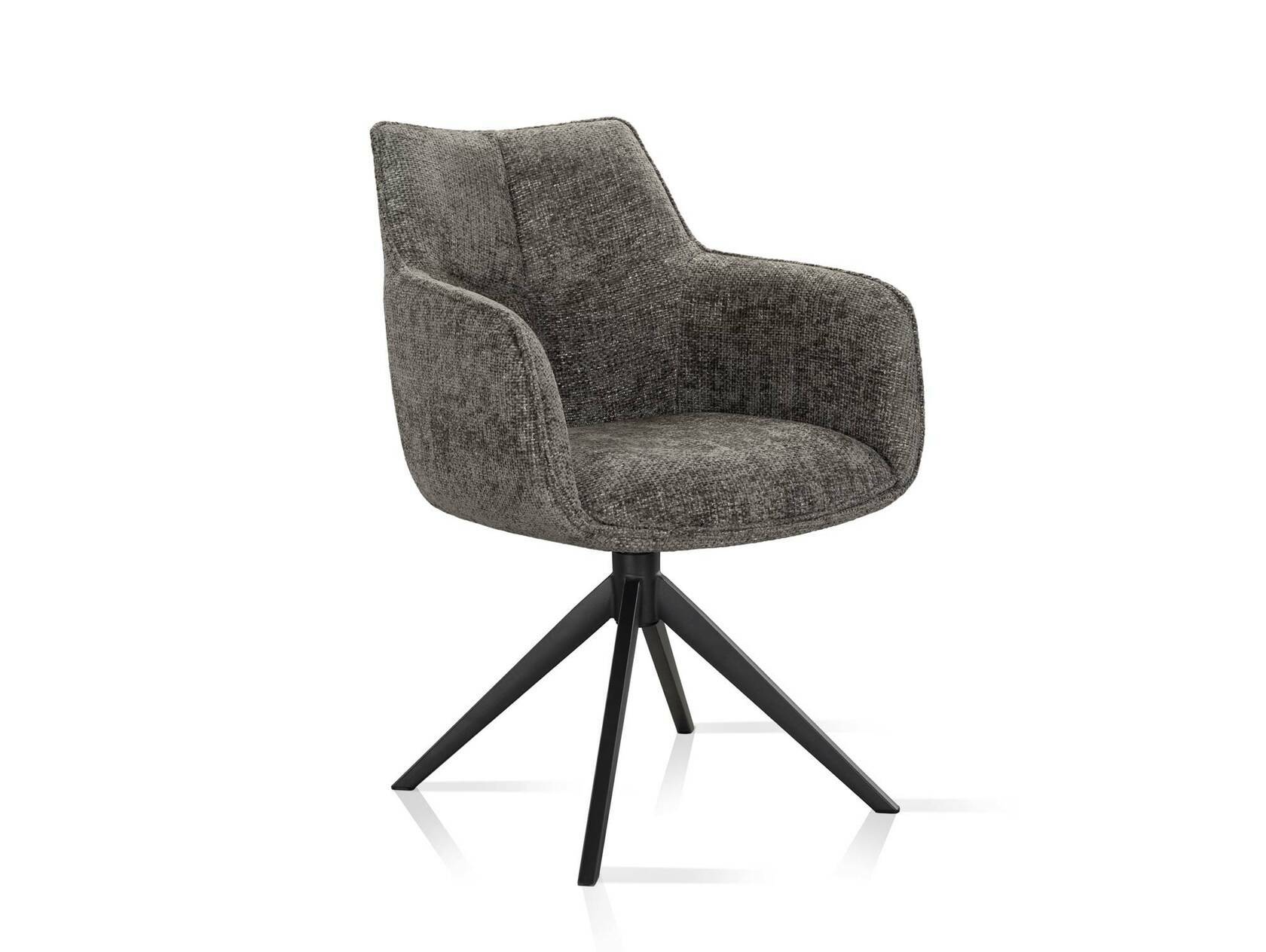 LONDON Schalenstuhl, Material Strukturstoff Anthrazit | 1 Stück