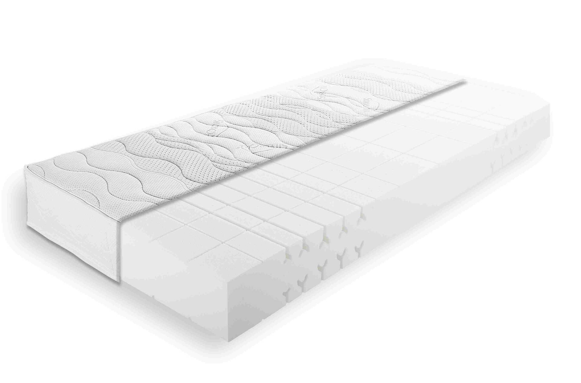 7-Zonen Kaltschaum Matratze M-Eins 140 x 200 cm | Härtegrad 3