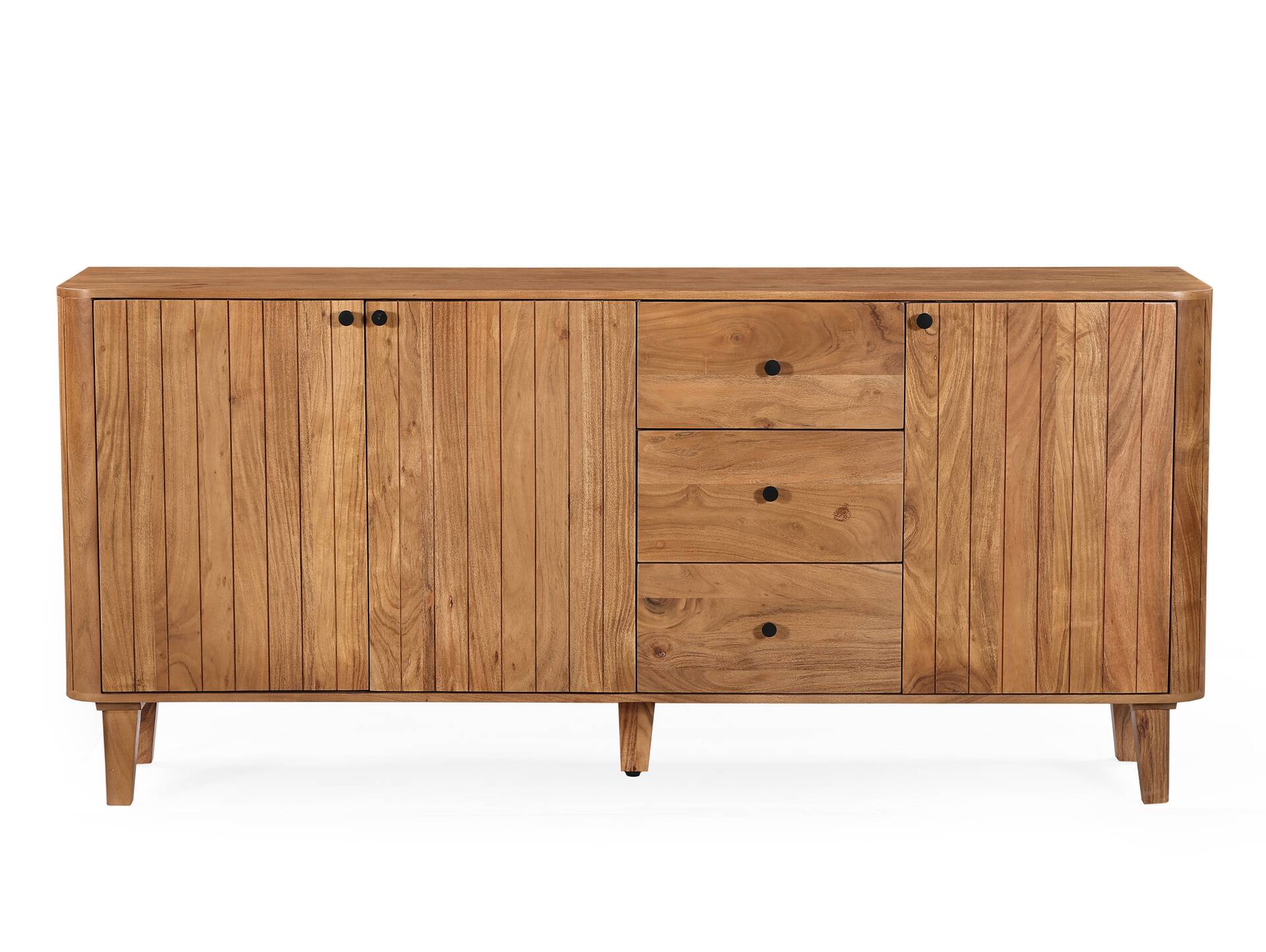 LINARO Sideboard, Material Massivholz, Akazie massiv honigfarben 