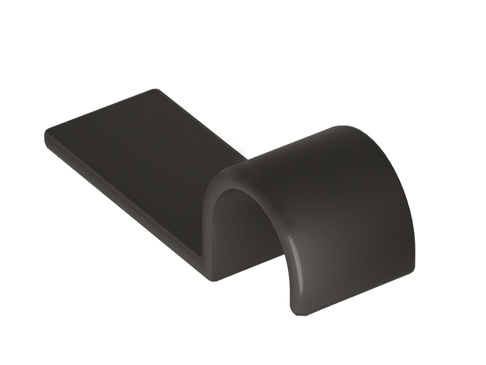 LIVERPOOL Bodenplatte 100 cm inkl. 4 Haken, Material Massivholz, Thermo-Fichte, Metall schwarz Vintage