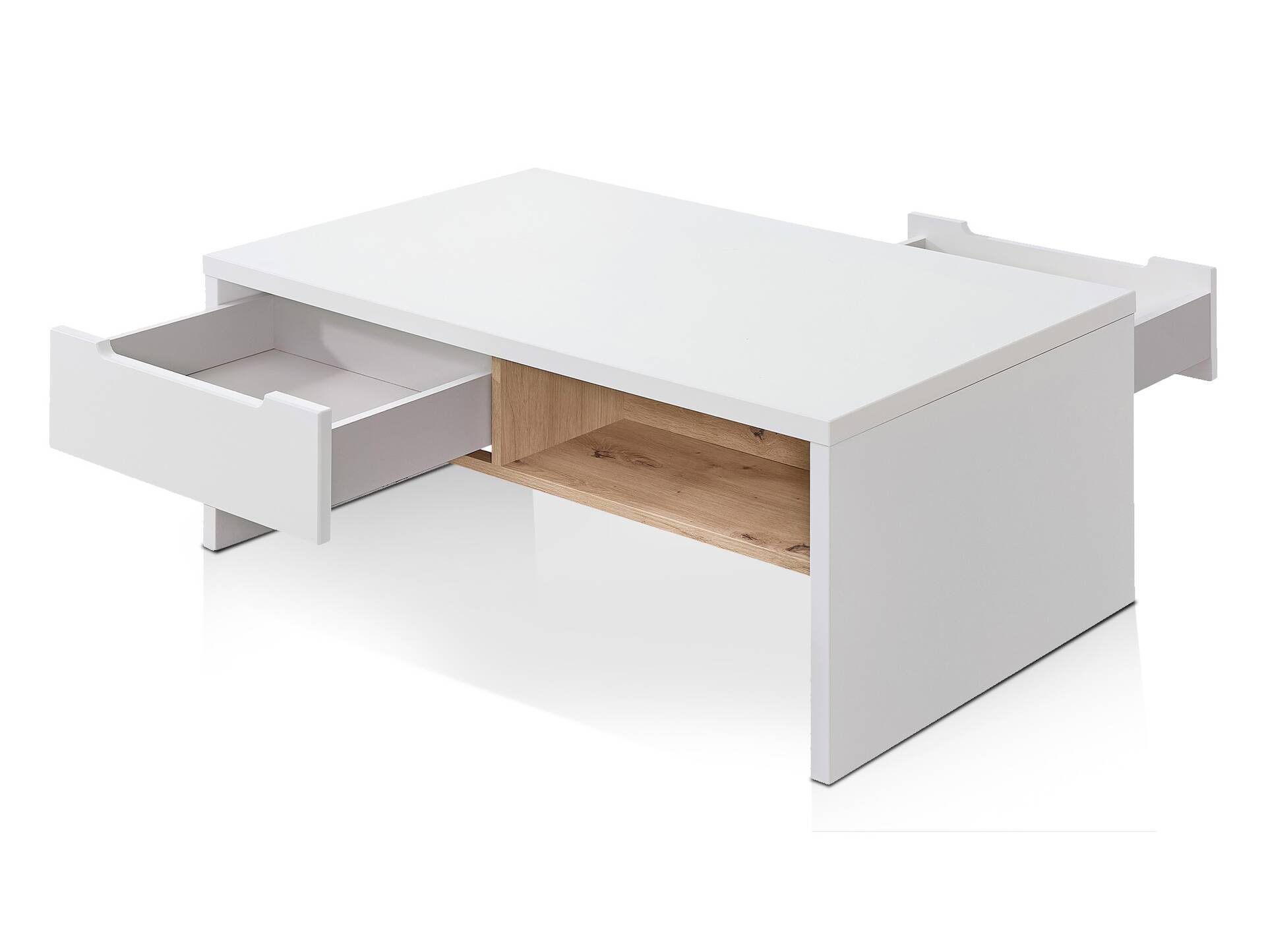 MAILAND Couchtisch, Material Dekorspanplatte Weiss