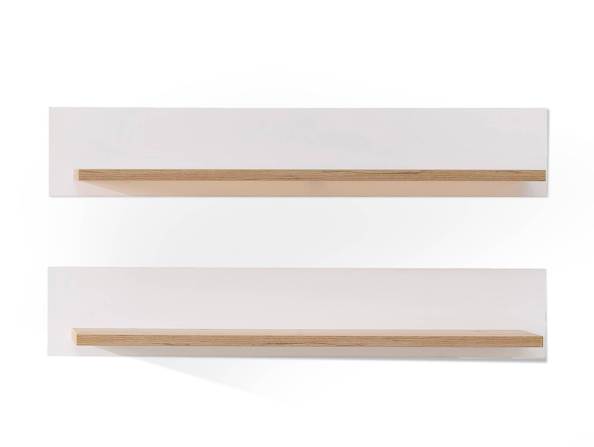 MAILAND Wandboard 2er Set, Material Dekorspanplatte Artisan eichefarbig / Weiss