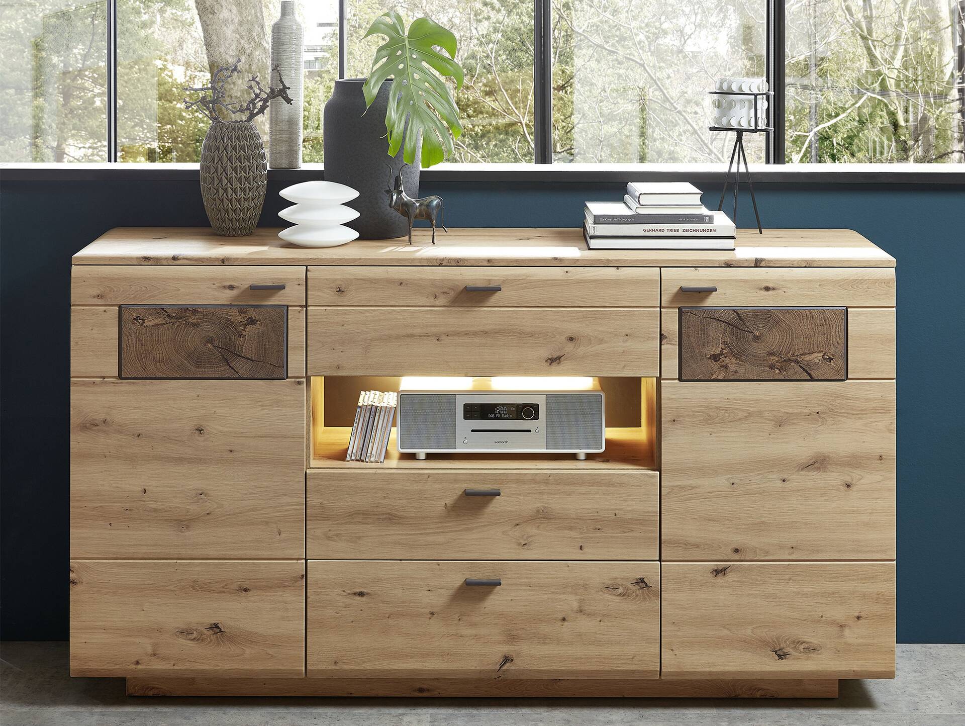 MANCHEGO Sideboard, Material MDF, Artisan eichefarbig 