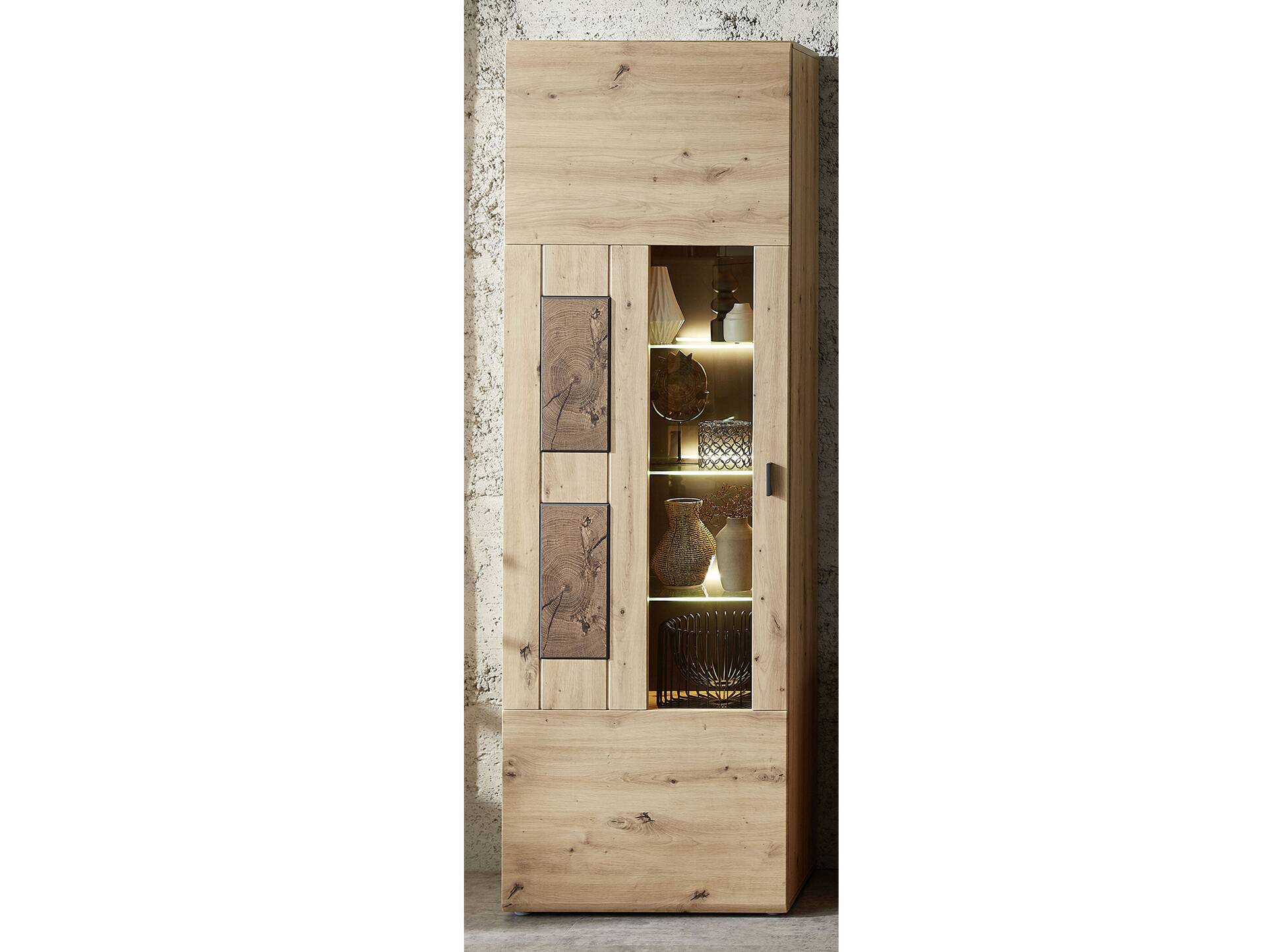 MANCHEGO Vitrine II, Material MDF, Artisan eichefarbig 