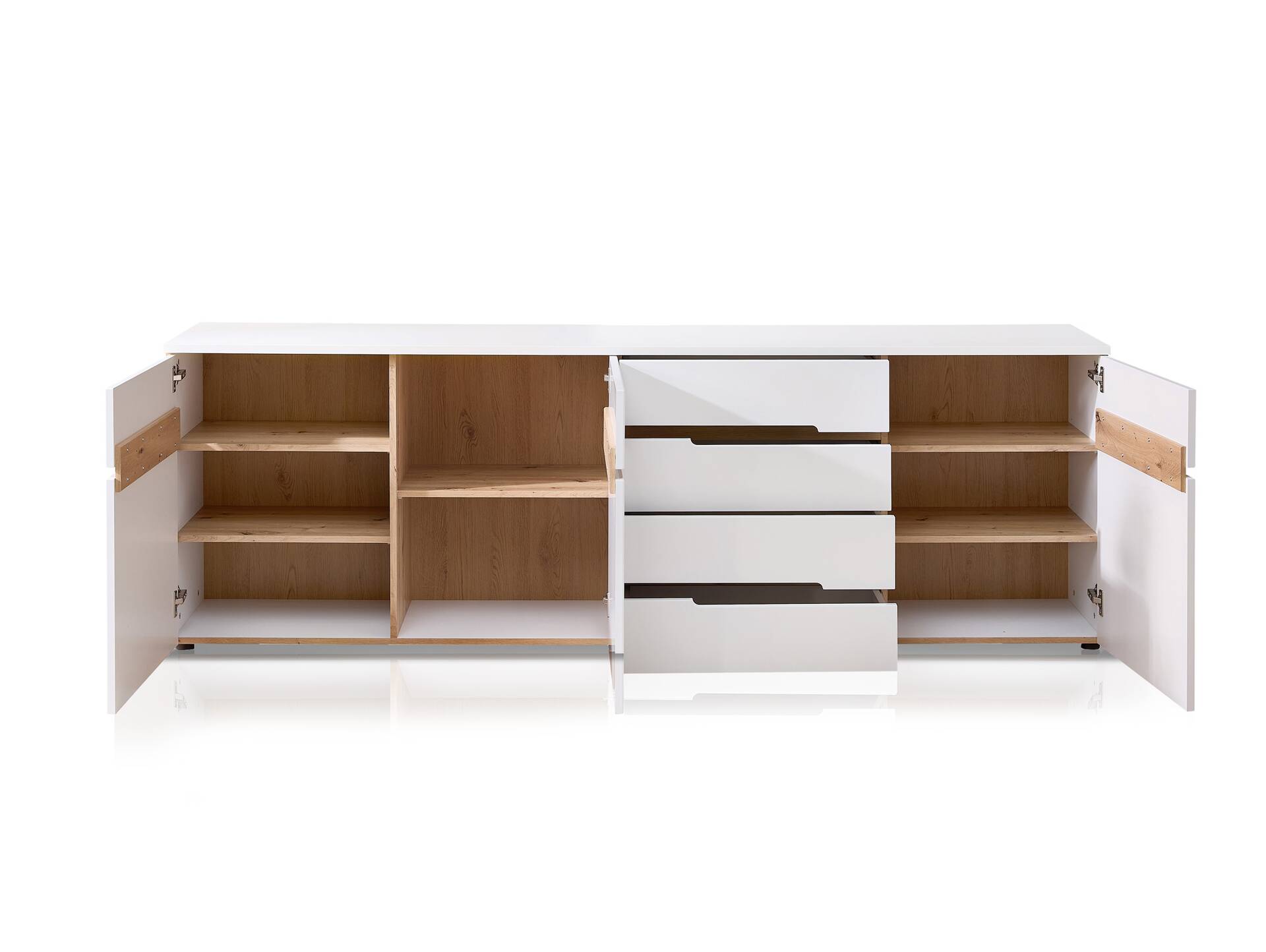 MAILAND TV-Sideboard, Material Dekorspanplatte Weiss