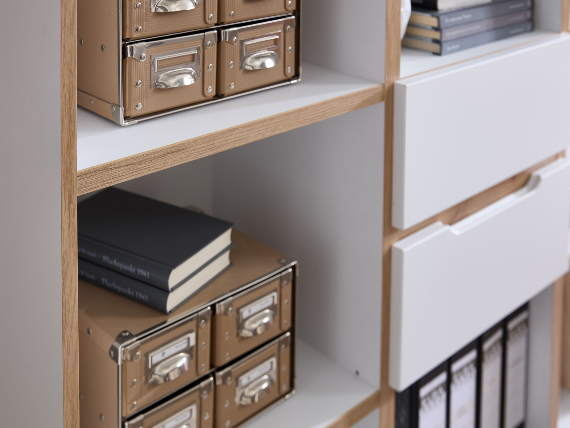 MAILAND Regalwand, Material Dekorspanplatte Weiss
