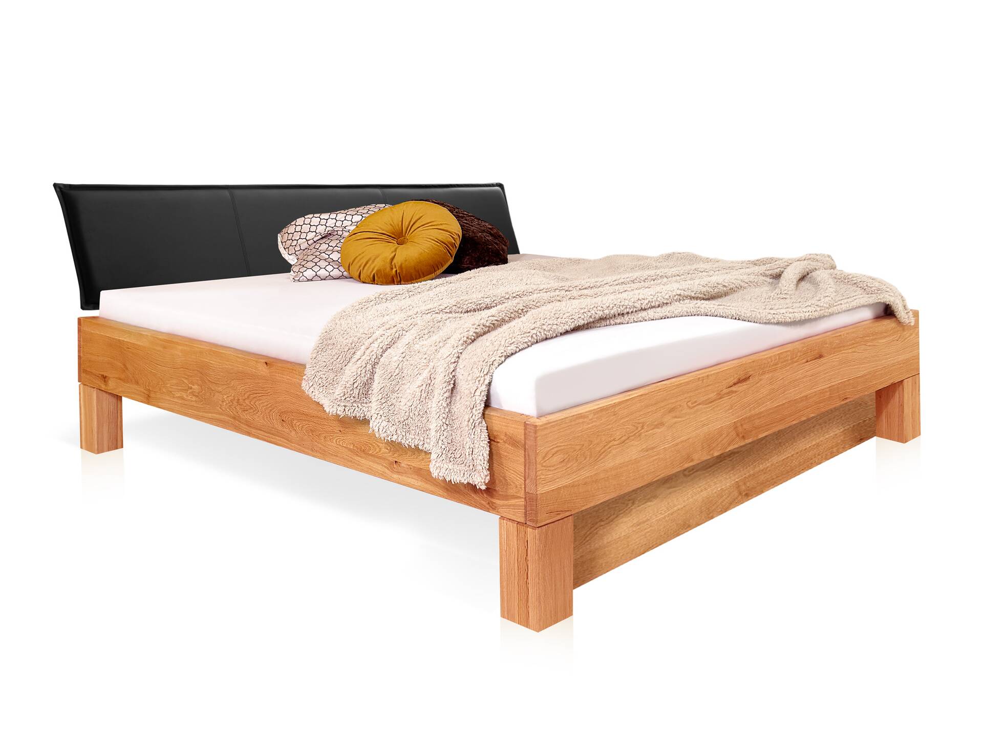 DAKONA Blende zum 4-Fuß-Bett, Material Massivholz Buche unbehandelt | Standardhöhe