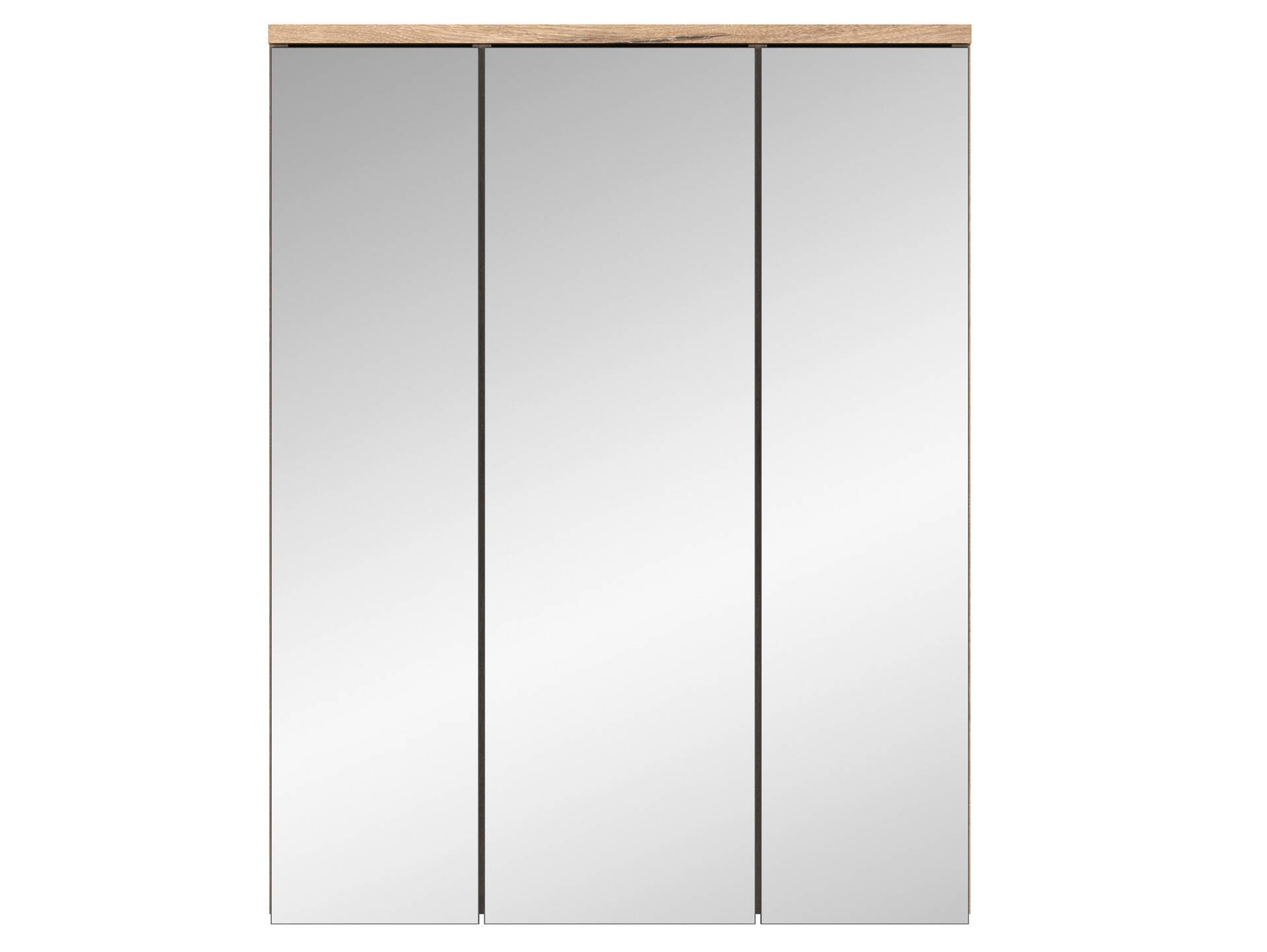 MORANO Spiegelschrank, Material Dekorspanplatte, Nox Oak Nachbildung 