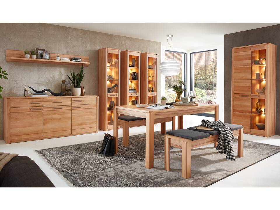 NESTOR ONE Regal, Material Teilmassiv, Kernbuche lackiert 