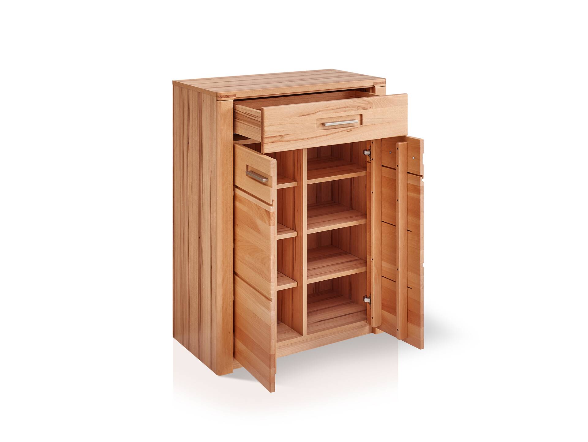 NESTOR ONE Schuhschrank, Material Teilmassiv, Kernbuche lackiert 