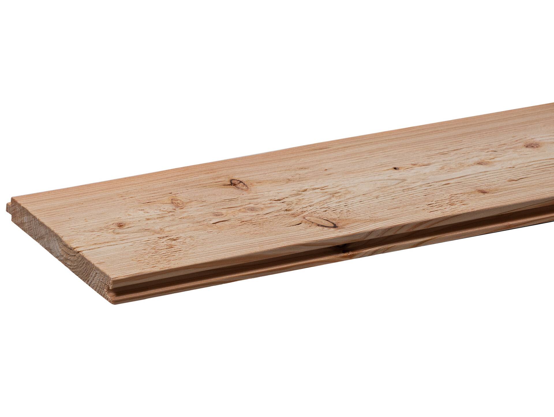 Nut- und Federbretter, Lärche gehackt/gebürstet, Material Massivholz, verschiedene Längen erhältlich 24 mm | 1 Meter | 1 m²