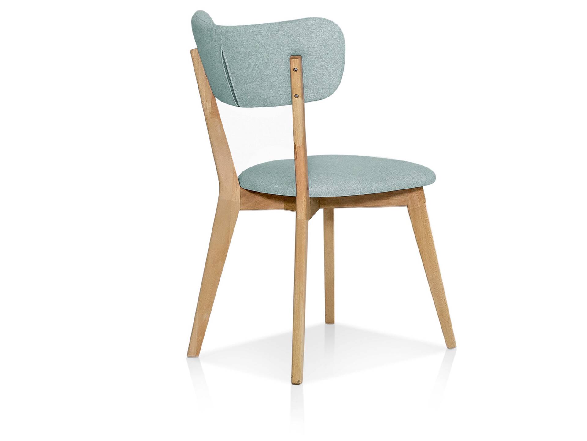 NAVARO Esstischstuhl, Material Massivholz/Bezug Stoff in Filzoptik Eiche natur | Mint