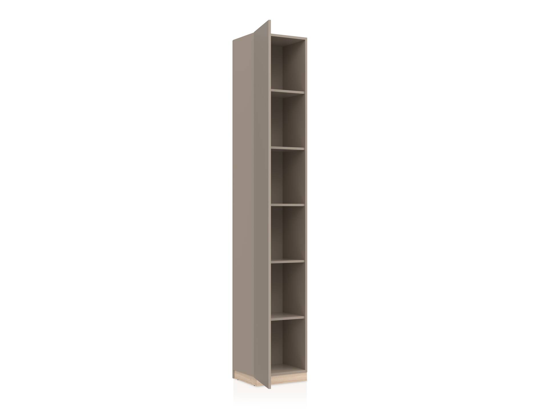 OSLO Büroschrank I, Material Dekorspanplatte, Türanschlag links/rechts Eichefarbig/basalt matt