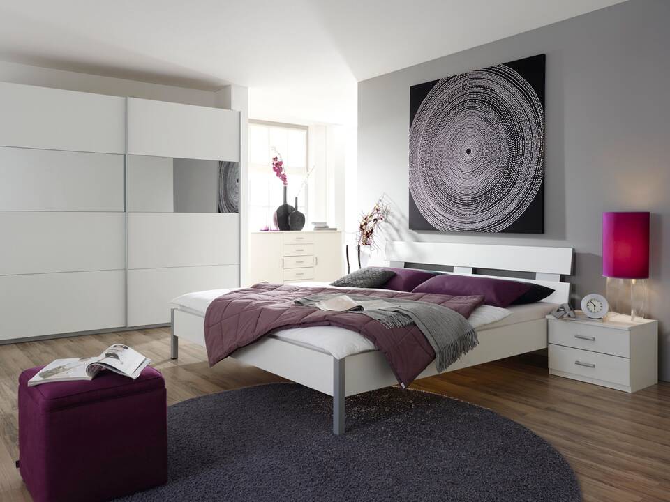 QUADRA Futonbett Alpinweiss 