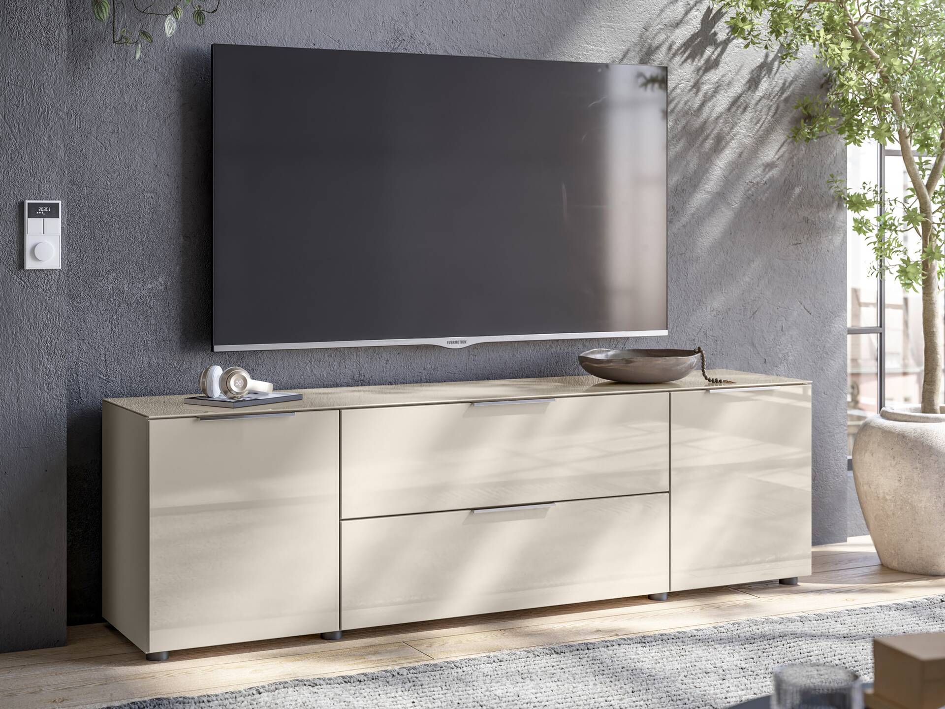 SANTORINI Lowboard 6, Material Spanplatte, Kashmirfarbig 