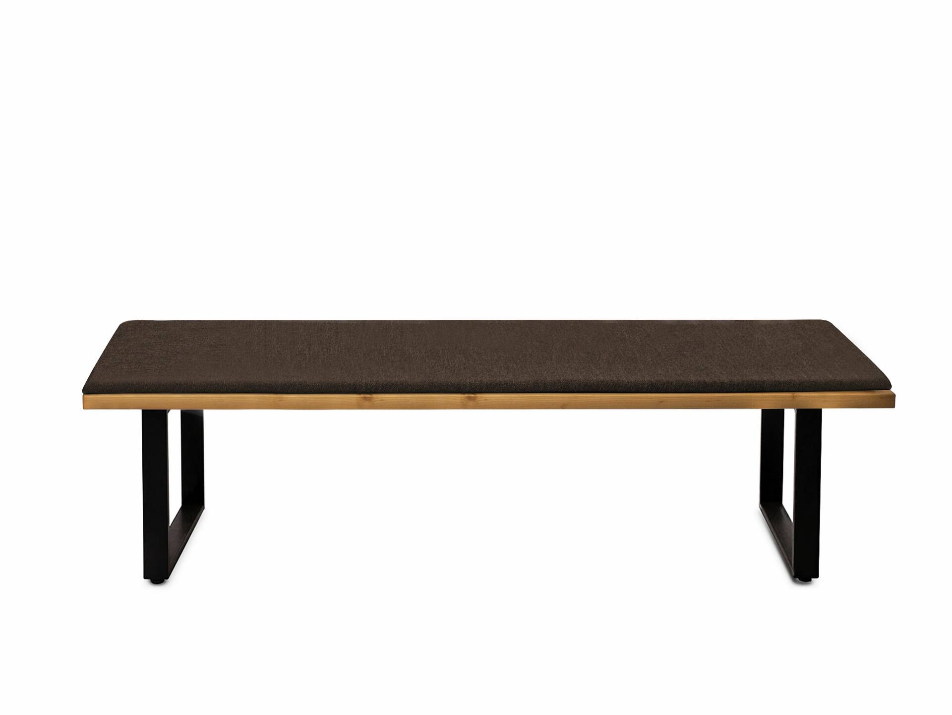 Sitzkissen für Sitzbank CURBY 160x45 cm Stoff braun 