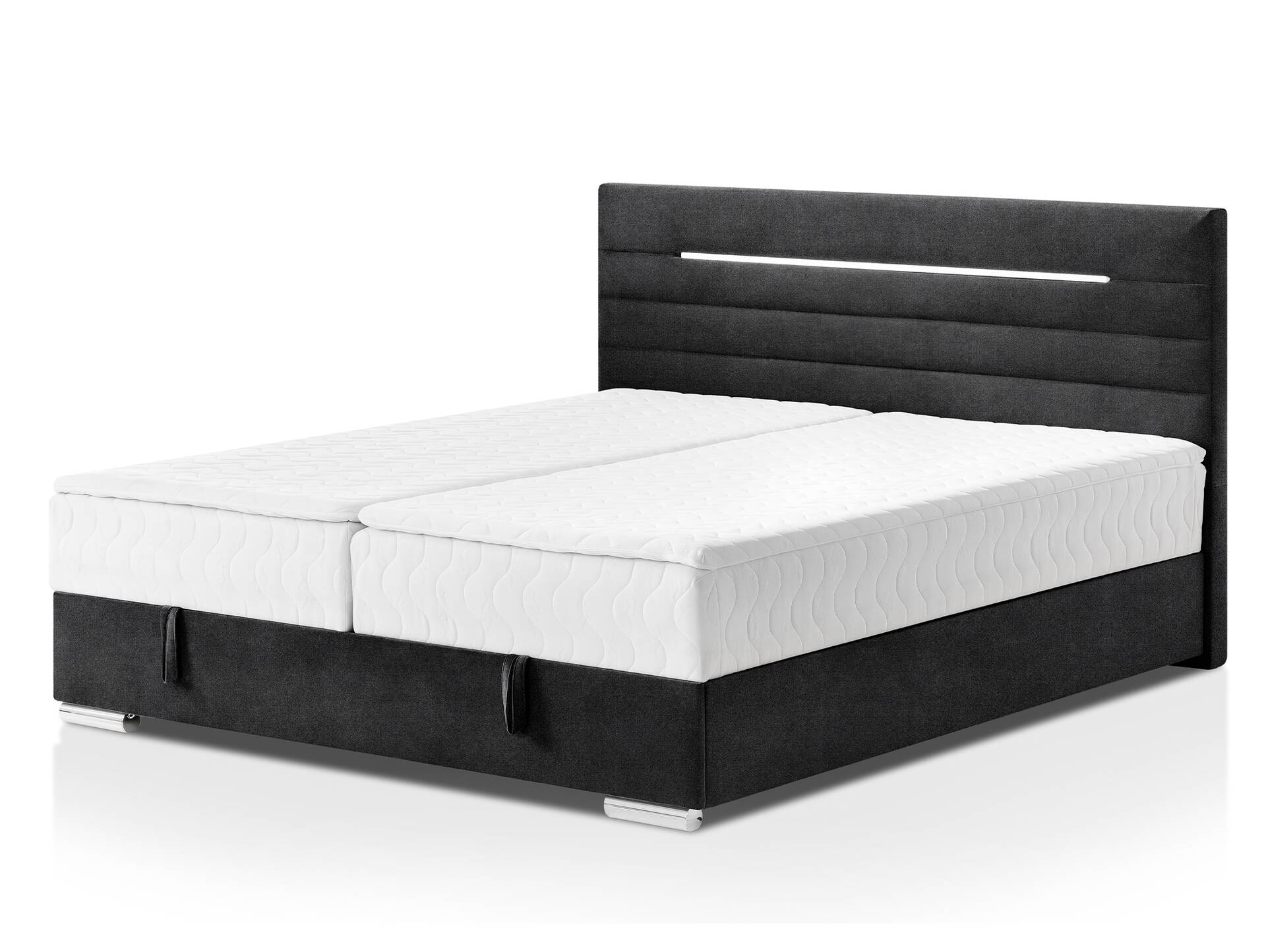 SOLAICA Boxspringbett mit Bettkasten, Härtegrad 3 