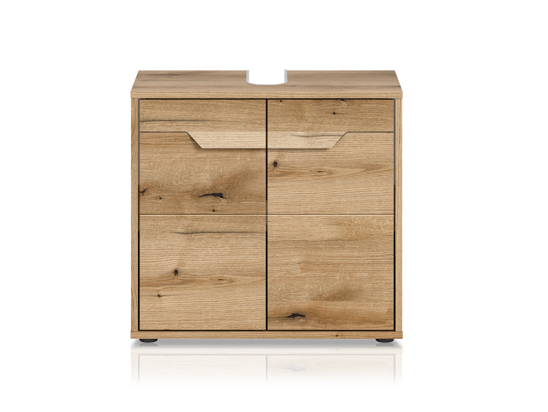 ZANTO Waschbeckenunterschrank schmal, Material Dekorspanplatte, Evoke Oak Nachbildung 