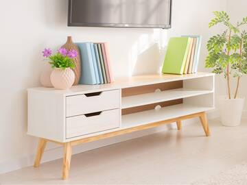 BARNY TV Lowboard II, Material Massivholz, Kiefer