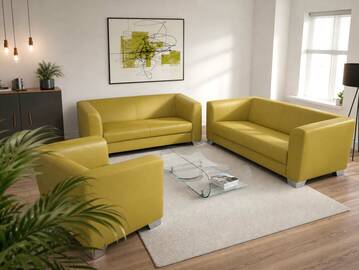 CHICAGO 3-2-1 Sofagarnitur, Material Kunstleder 