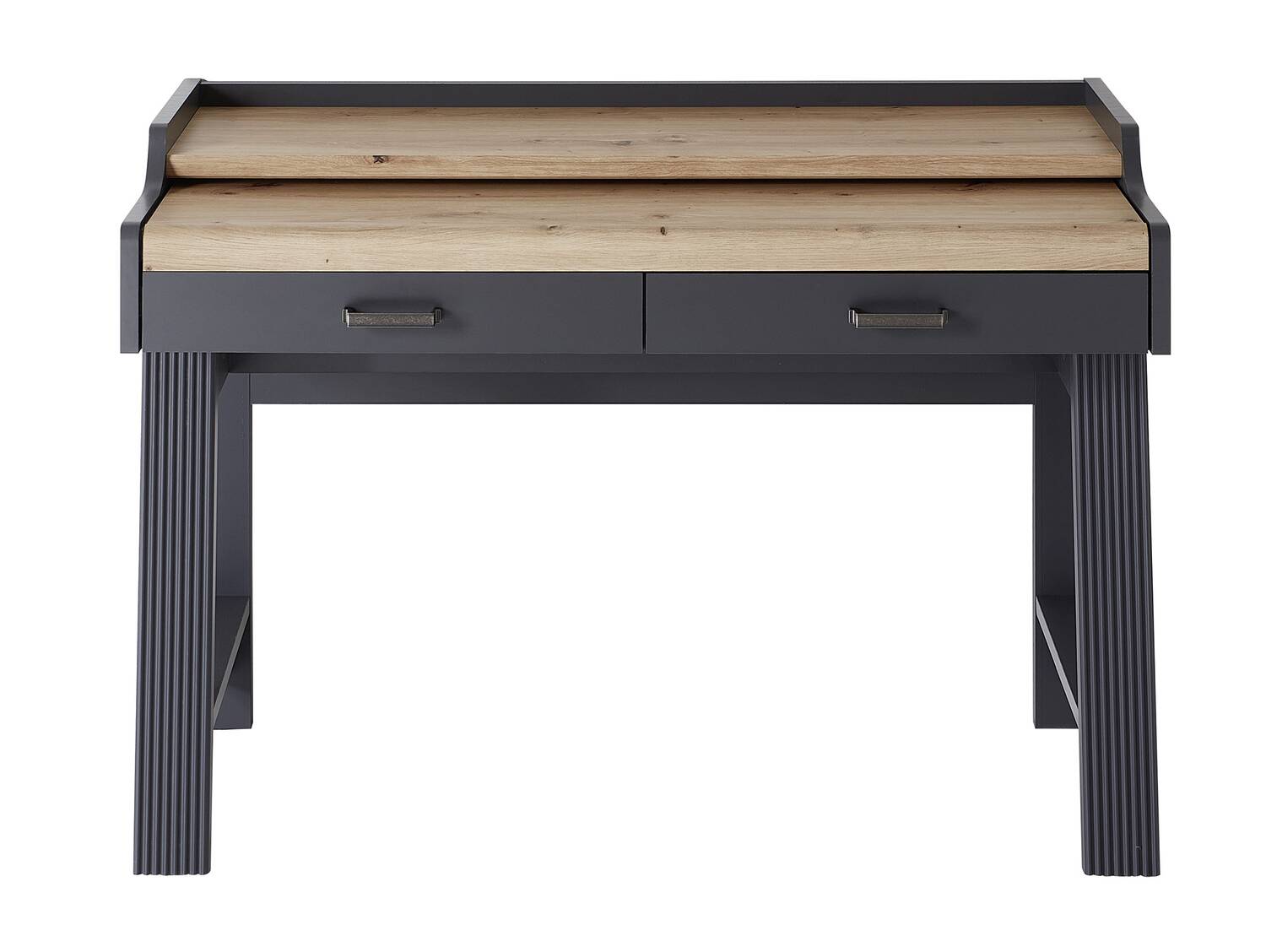 JADY Sekretär, Material MDF/Dekorspanplatte graphitfarbig/eichefarbig