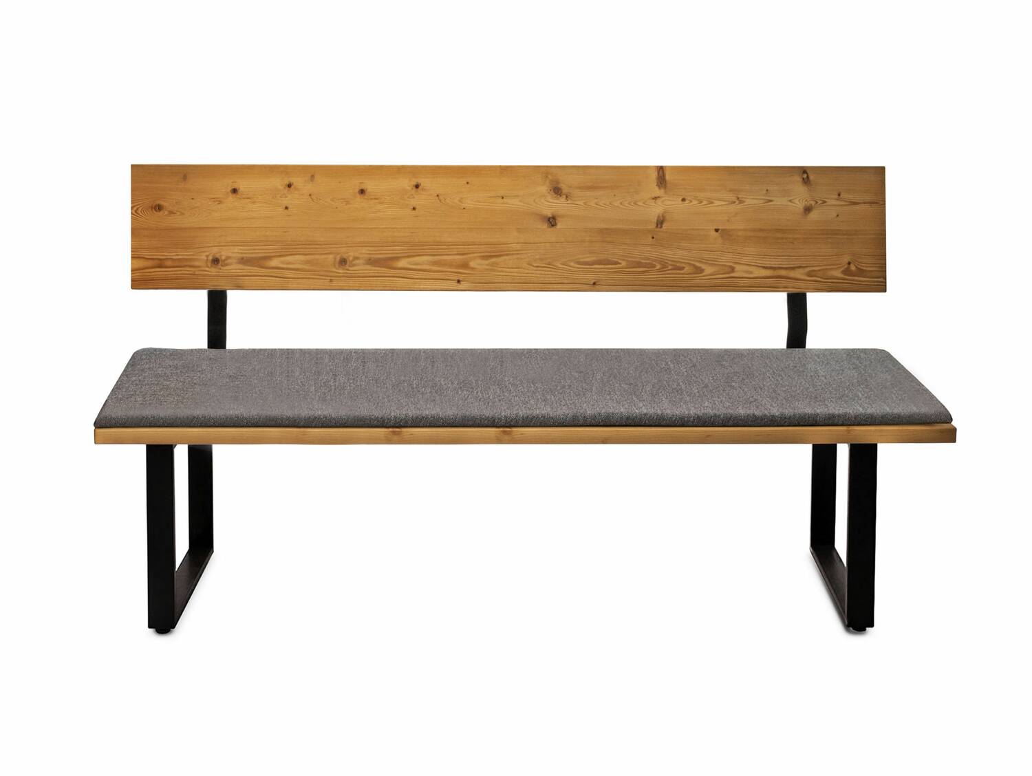 Sitzkissen für Sitzbank CURBY 140x45 cm Stoff grau 