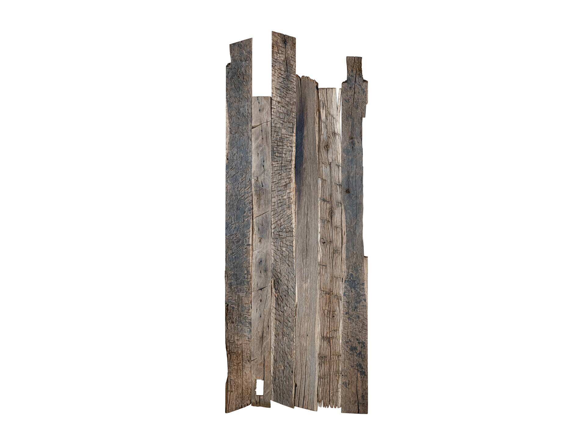 1 Paket Eiche-Altholz Bretter ungekappt, Material Massivholz 150-200 cm