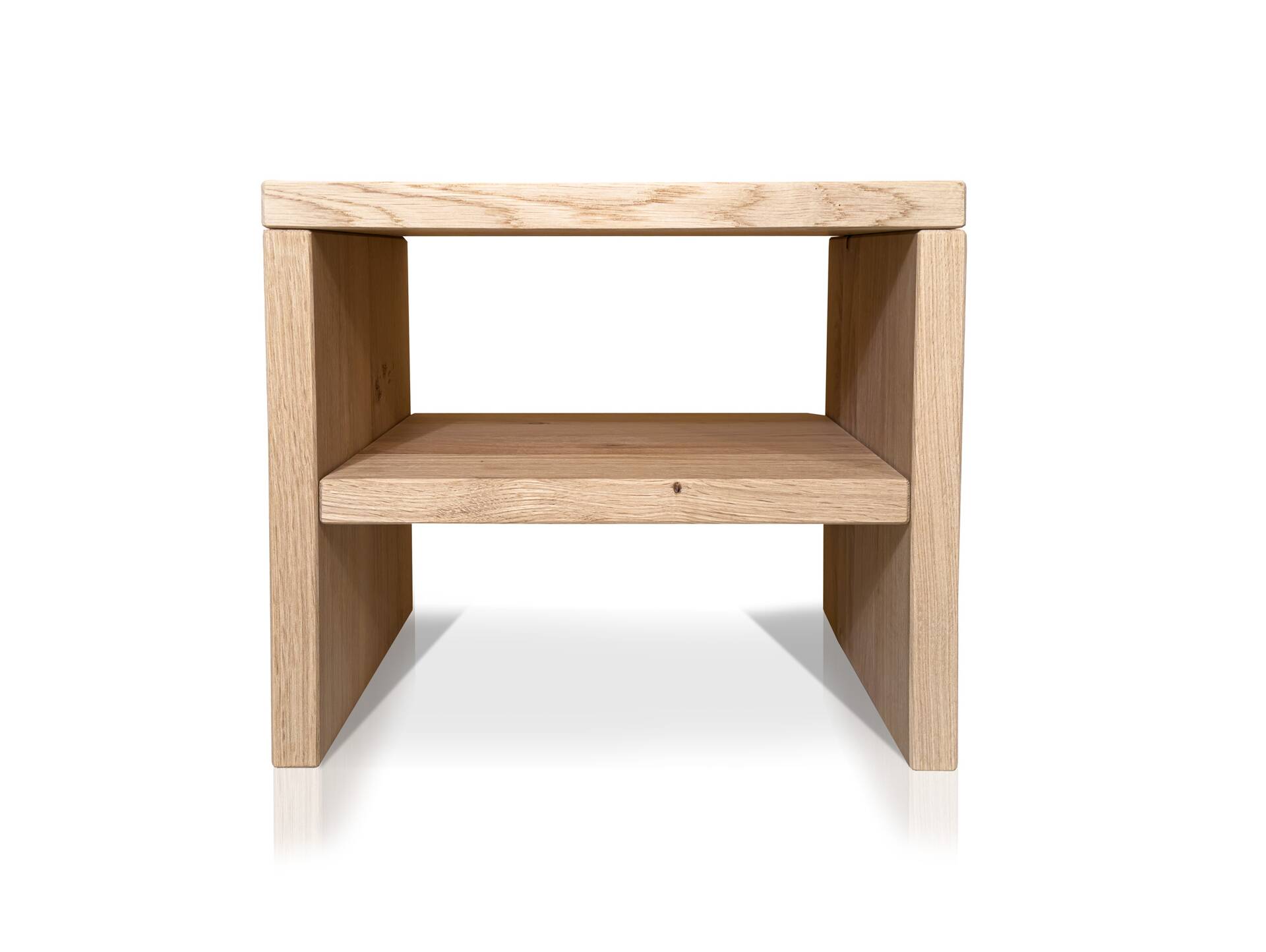 DAKONA Nachtkommode, Material Massivholz Wildeiche unbehandelt | 40 cm