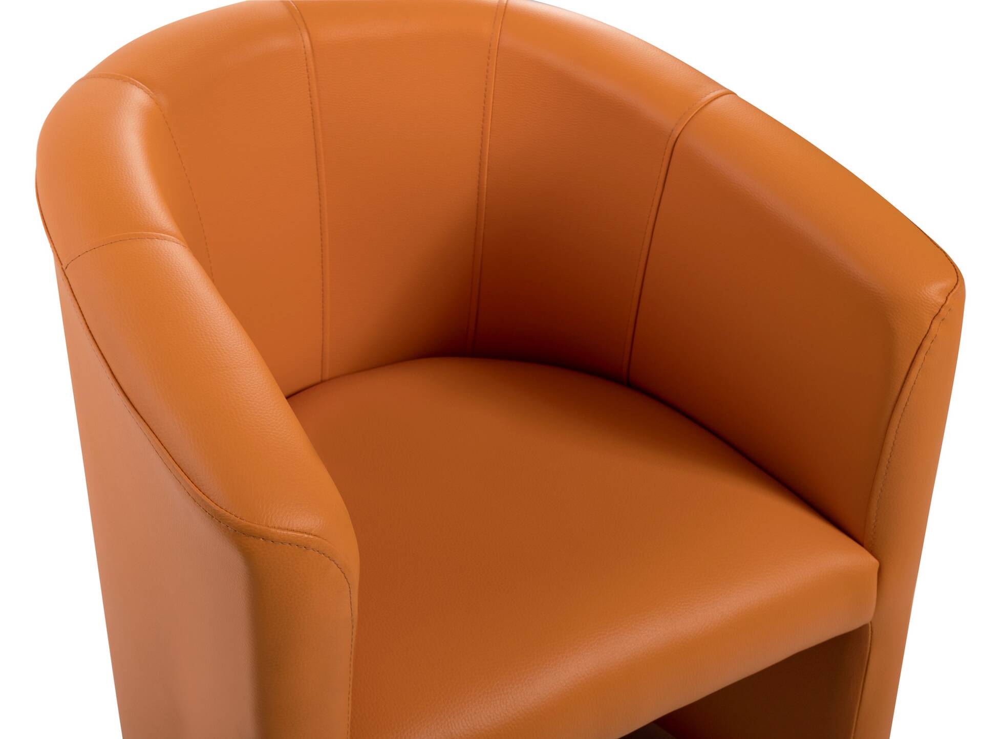 ABIZA Cocktailsessel, Material Kunstleder orange