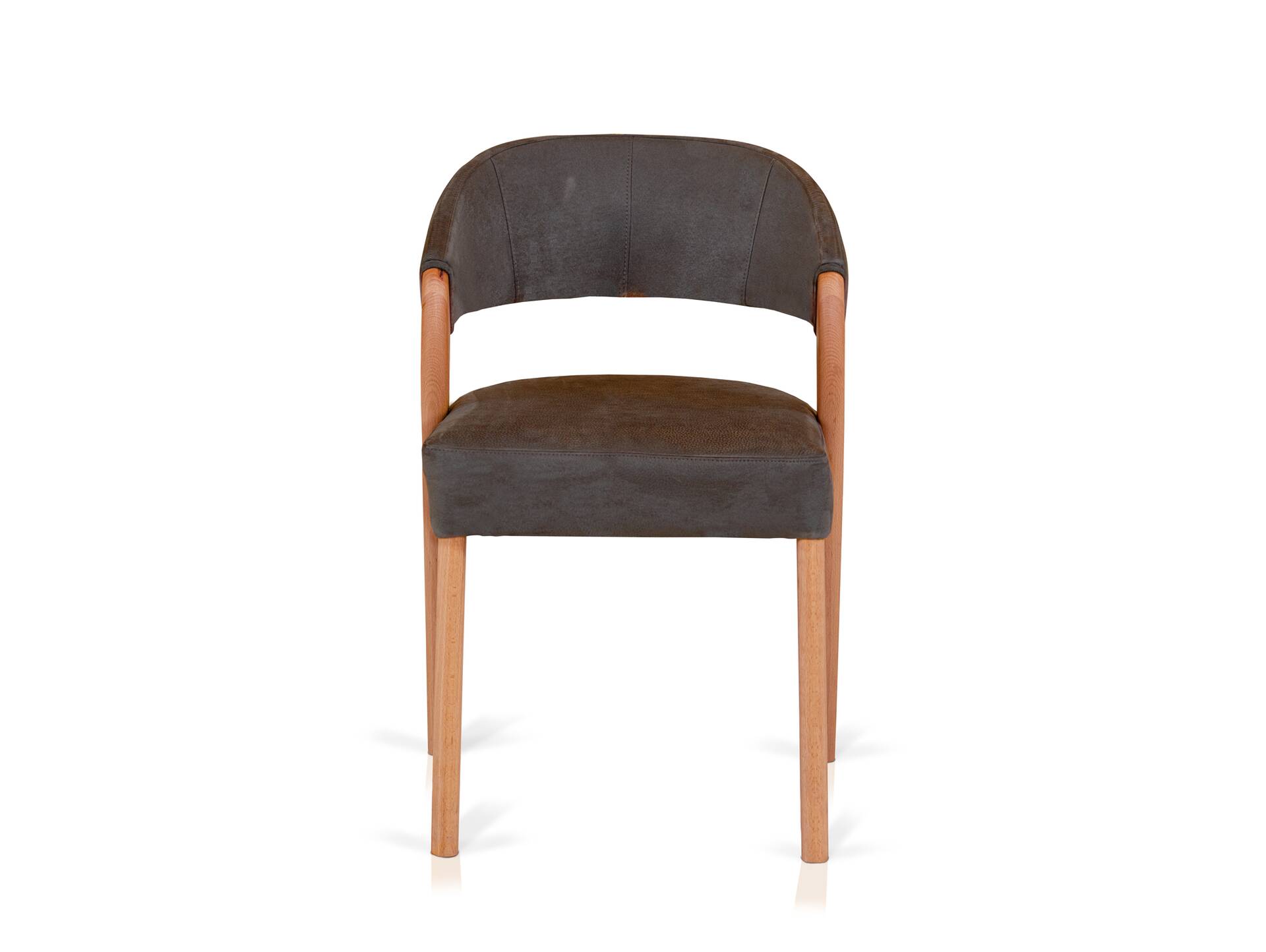 ALONA Polsterstuhl, Material Massivholz/Bezug Kunstleder Buche | espresso