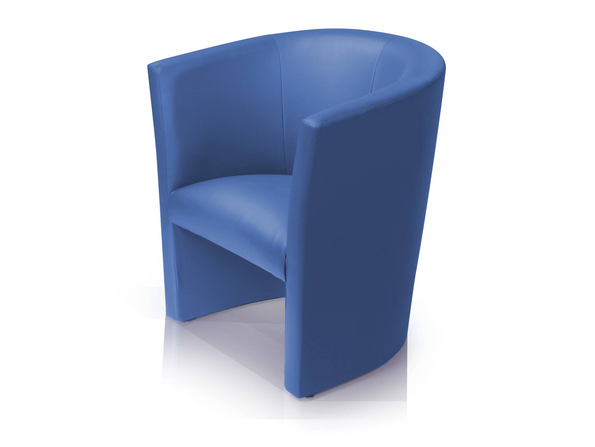CHARLY Sessel / Cocktailsessel im Lederlook, Material Kunstleder blau