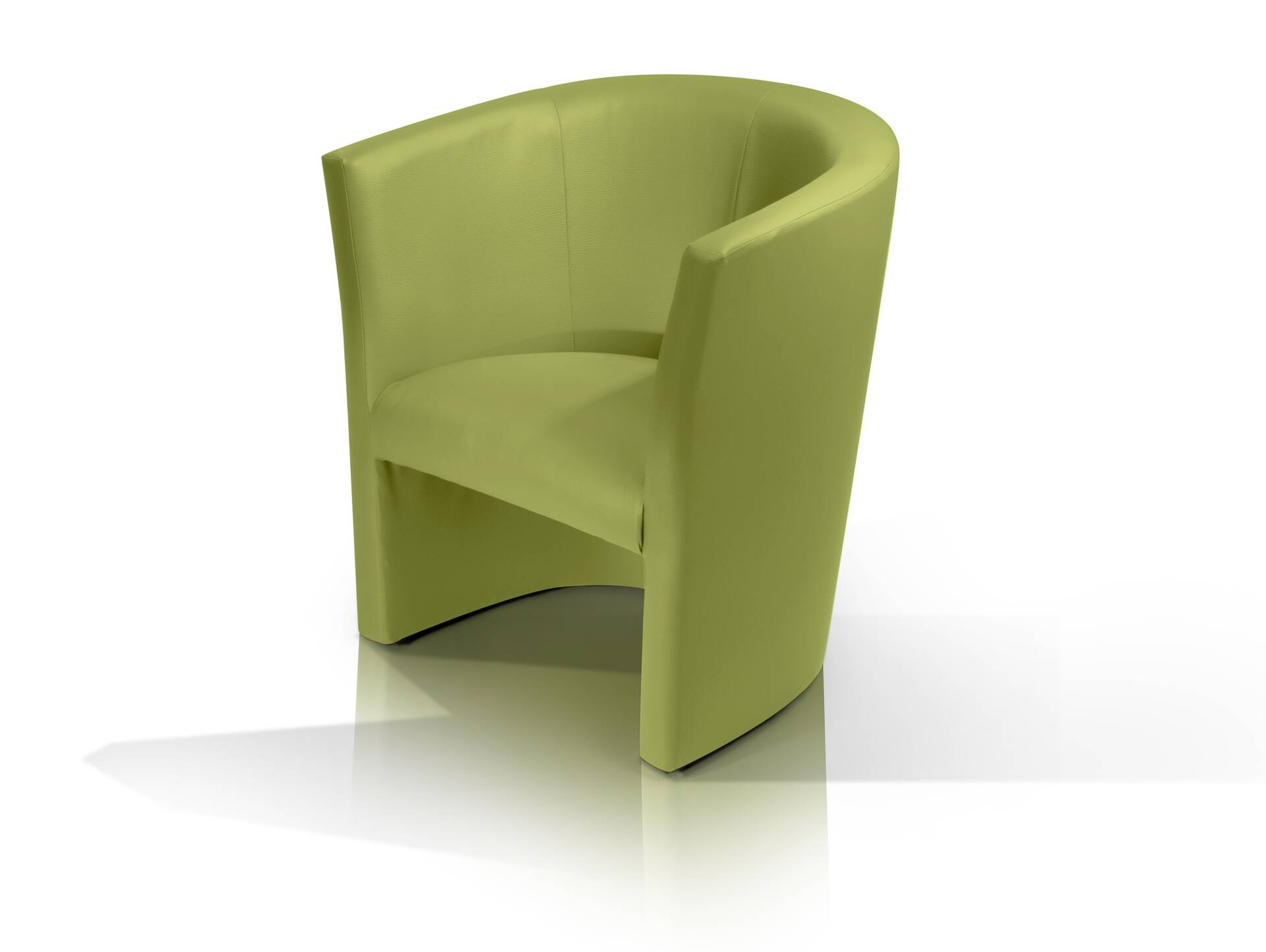 CHARLY Sessel / Cocktailsessel im Lederlook, Material Kunstleder grün