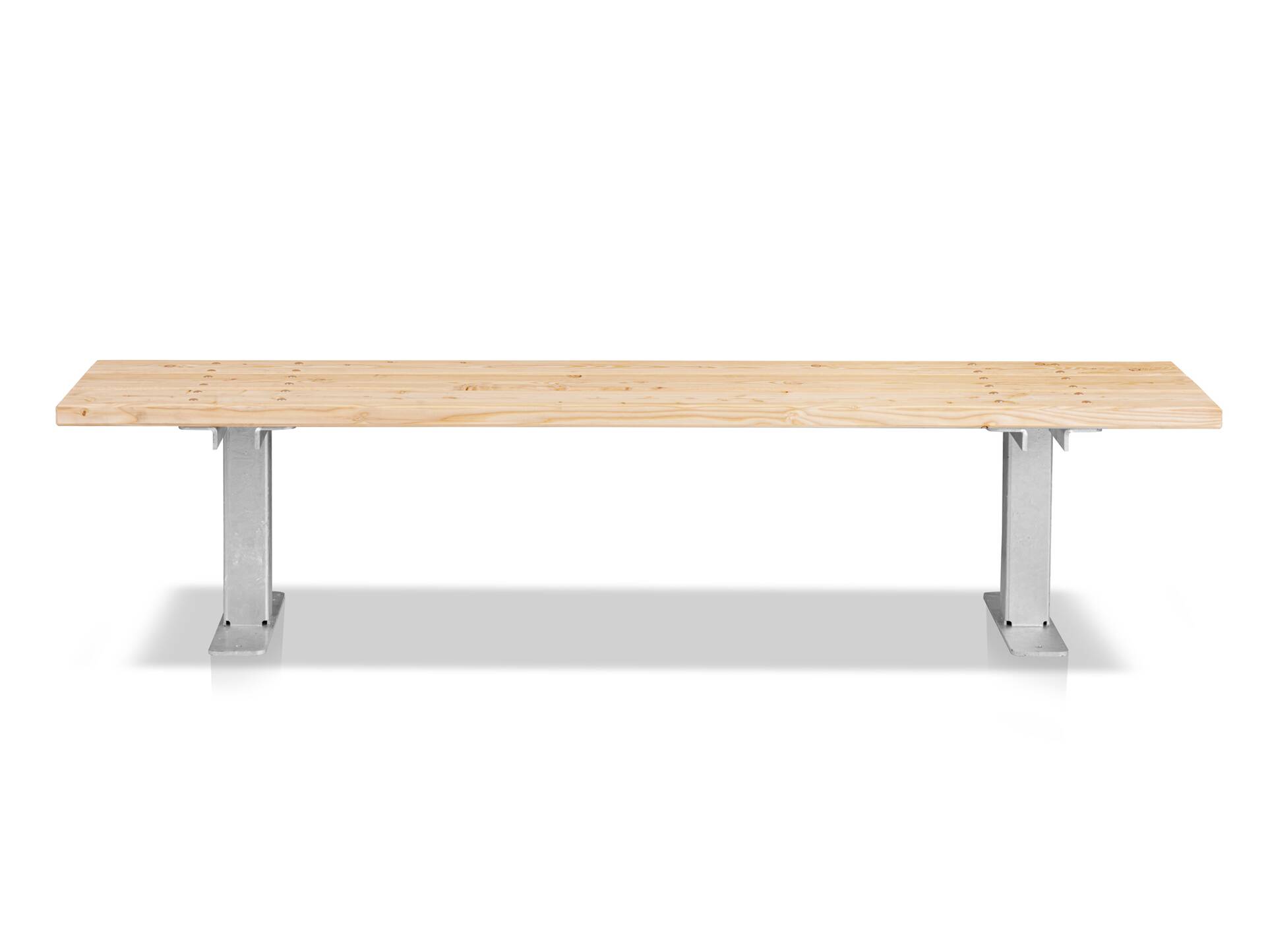 GERANO Parkbank/Gartenbank, Material Massivholz/Metall 150 cm