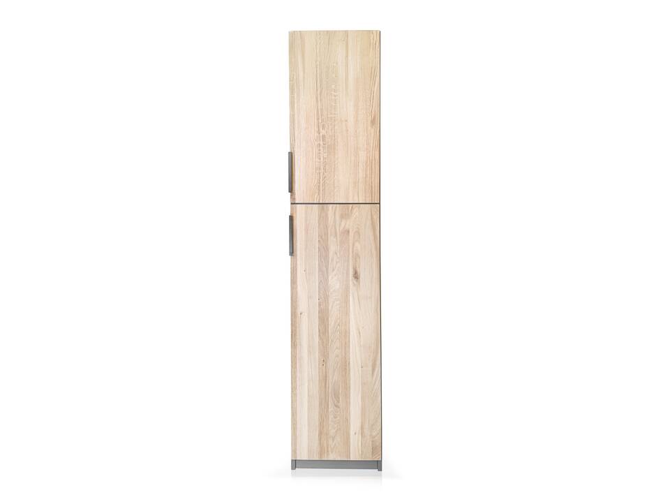OFFICE OAK Aktenschrank IV, Material teilmassiv, Eiche/graphitfarbig Türanschlag rechts 
