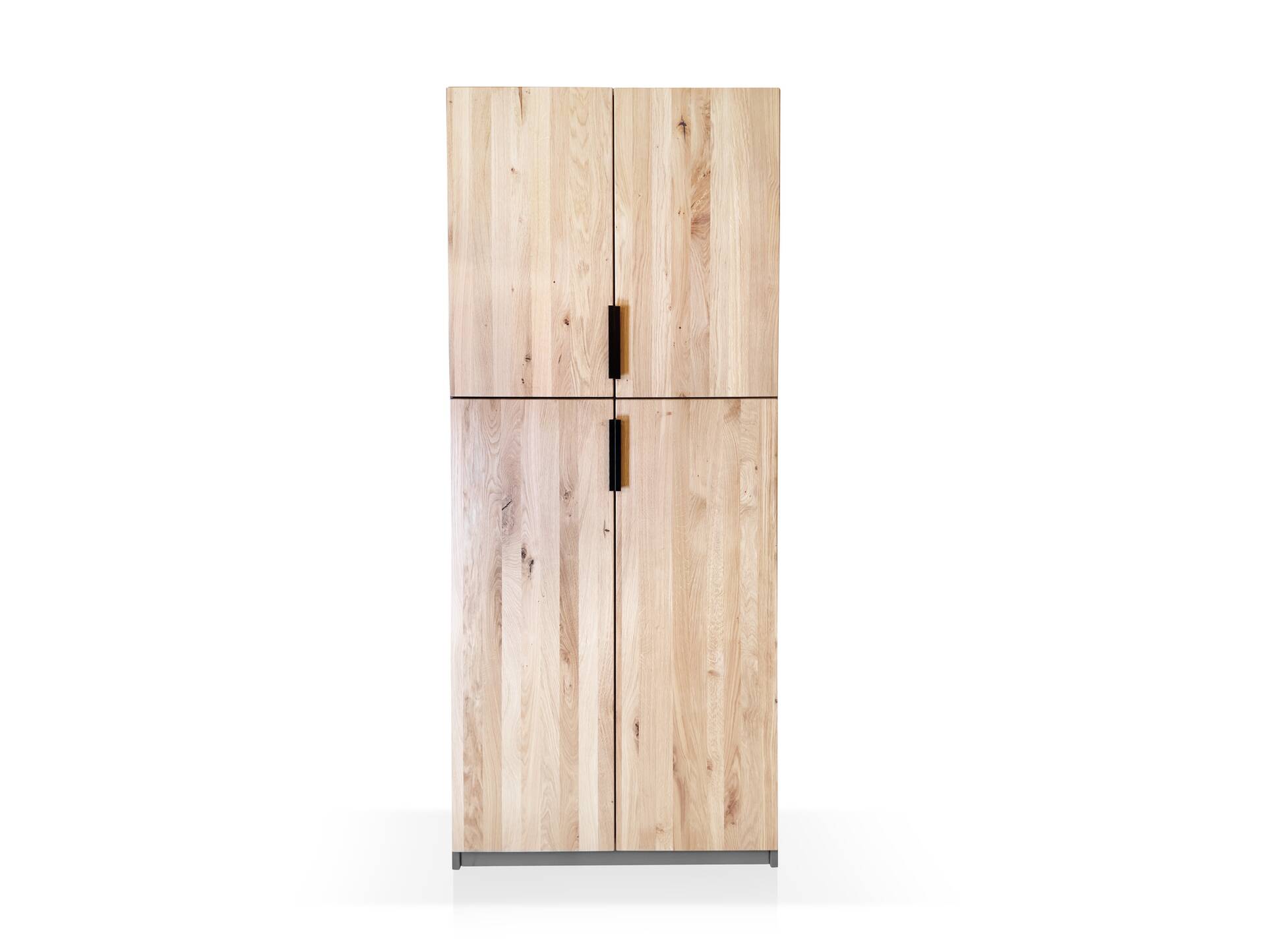 OFFICE OAK Aktenschrank VIII, Material teilmassiv, Eiche/graphitfarbig 