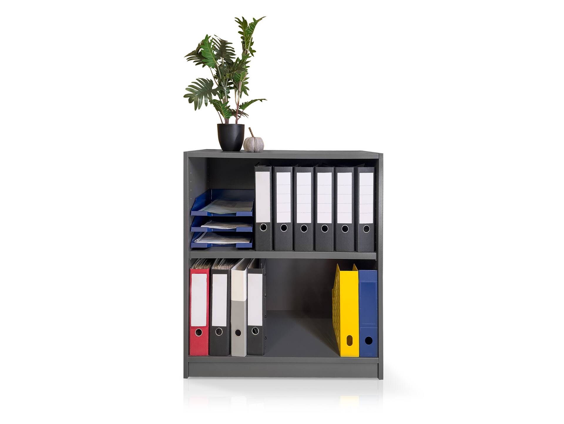 OFFICE OAK Regal II, Material Dekorspanplatte, graphitfarbig 