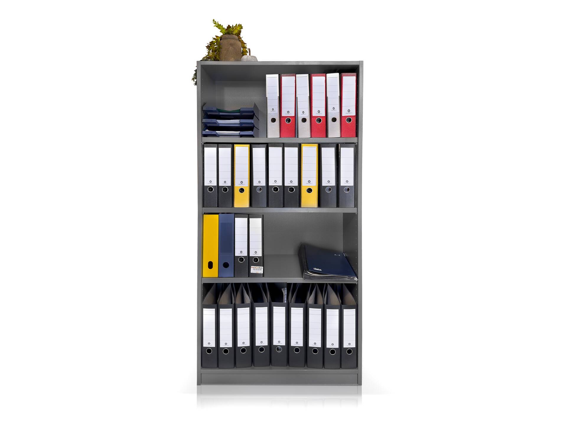 OFFICE OAK Regal VI, Material Dekorspanplatte, graphitfarbig 