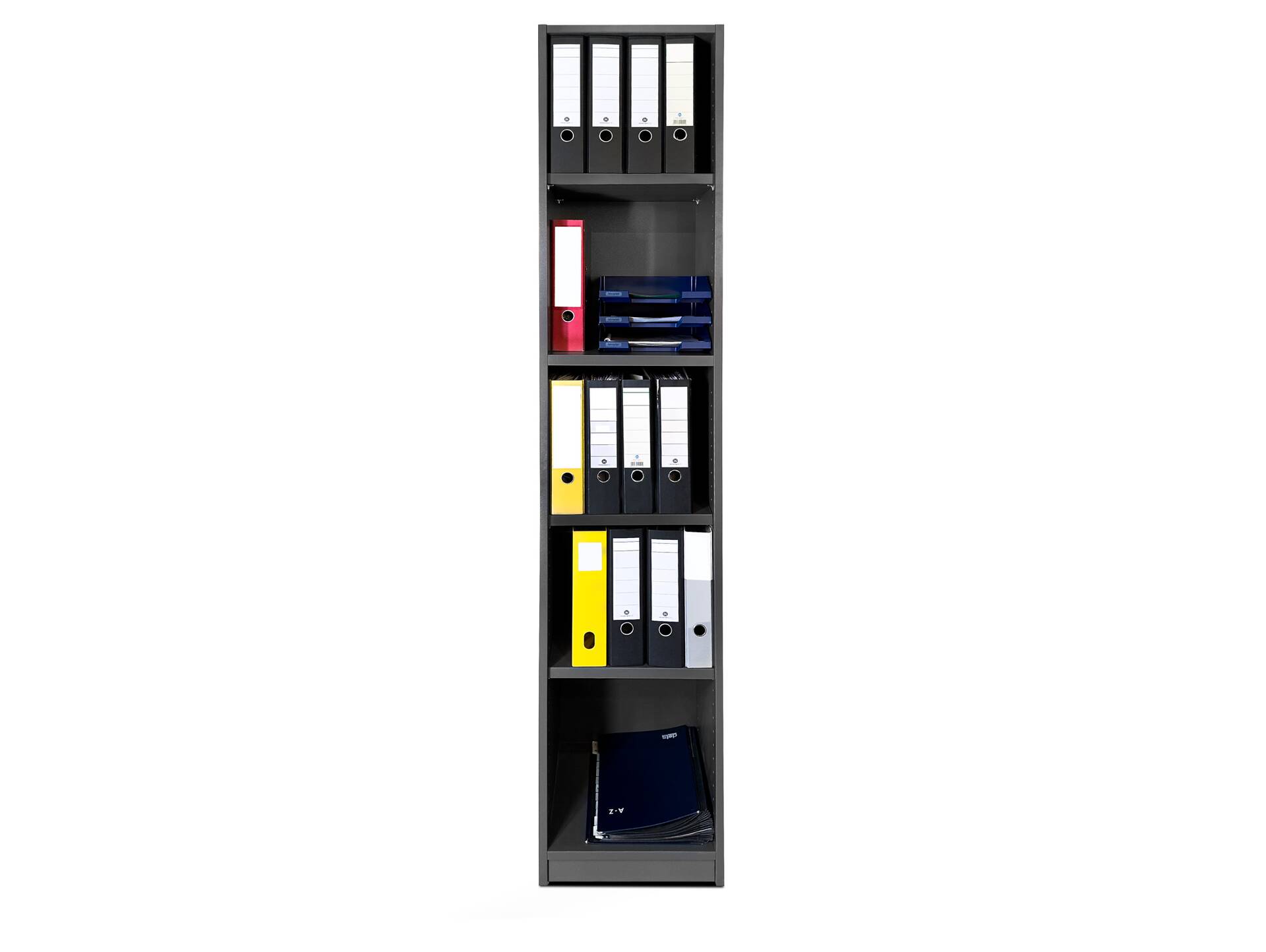 OFFICE OAK Regal VII, Material Dekorspanplatte, graphitfarbig 