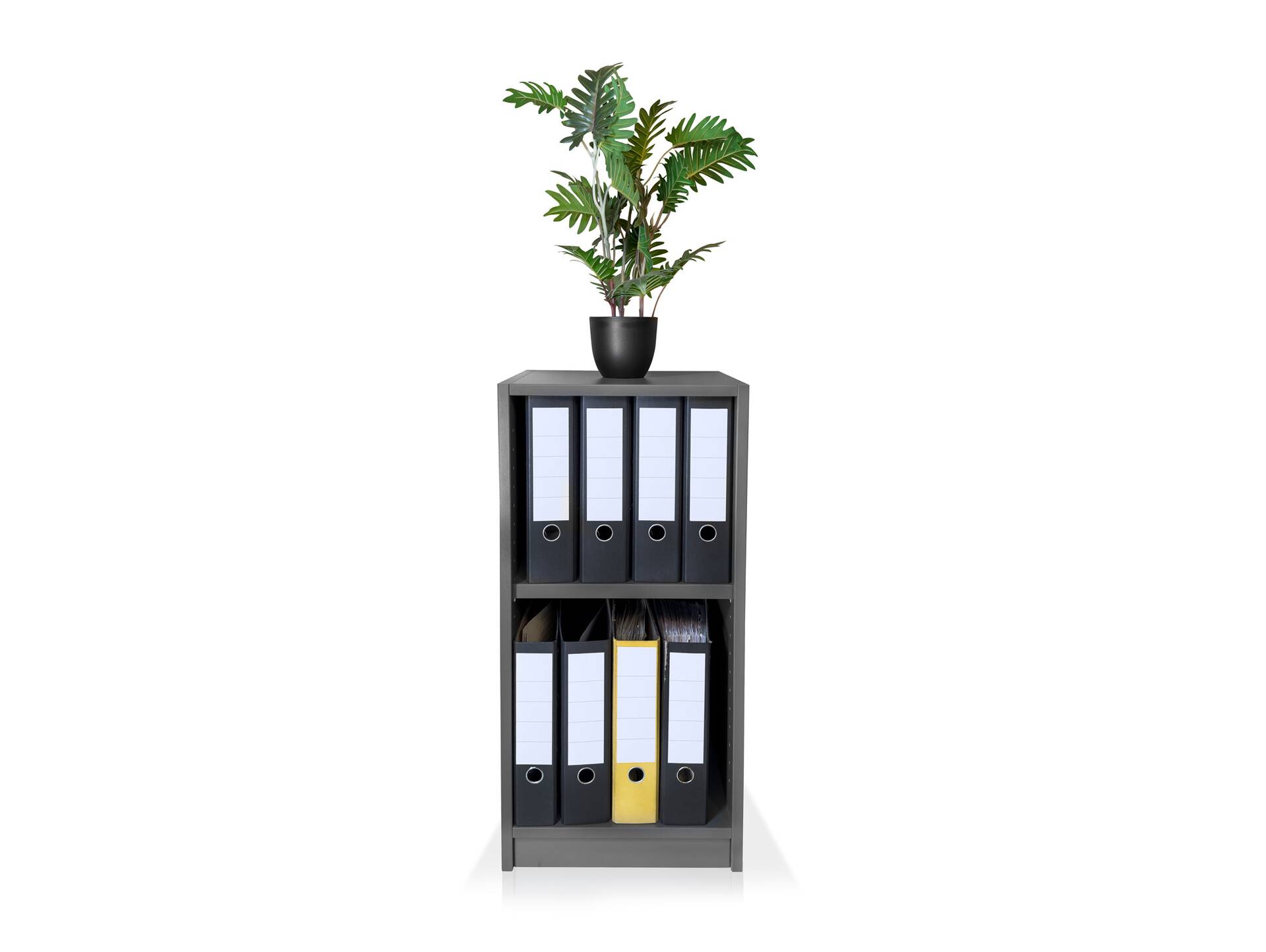 OFFICE OAK Regal, Material Dekorspanplatte, graphitfarbig 