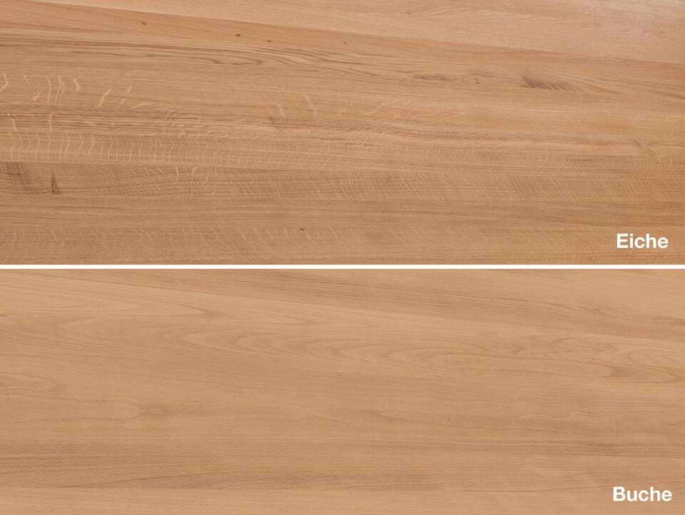 OFFICE ONE Schreibtischplatte, Material Massivholz Buche | 120 x 80 cm