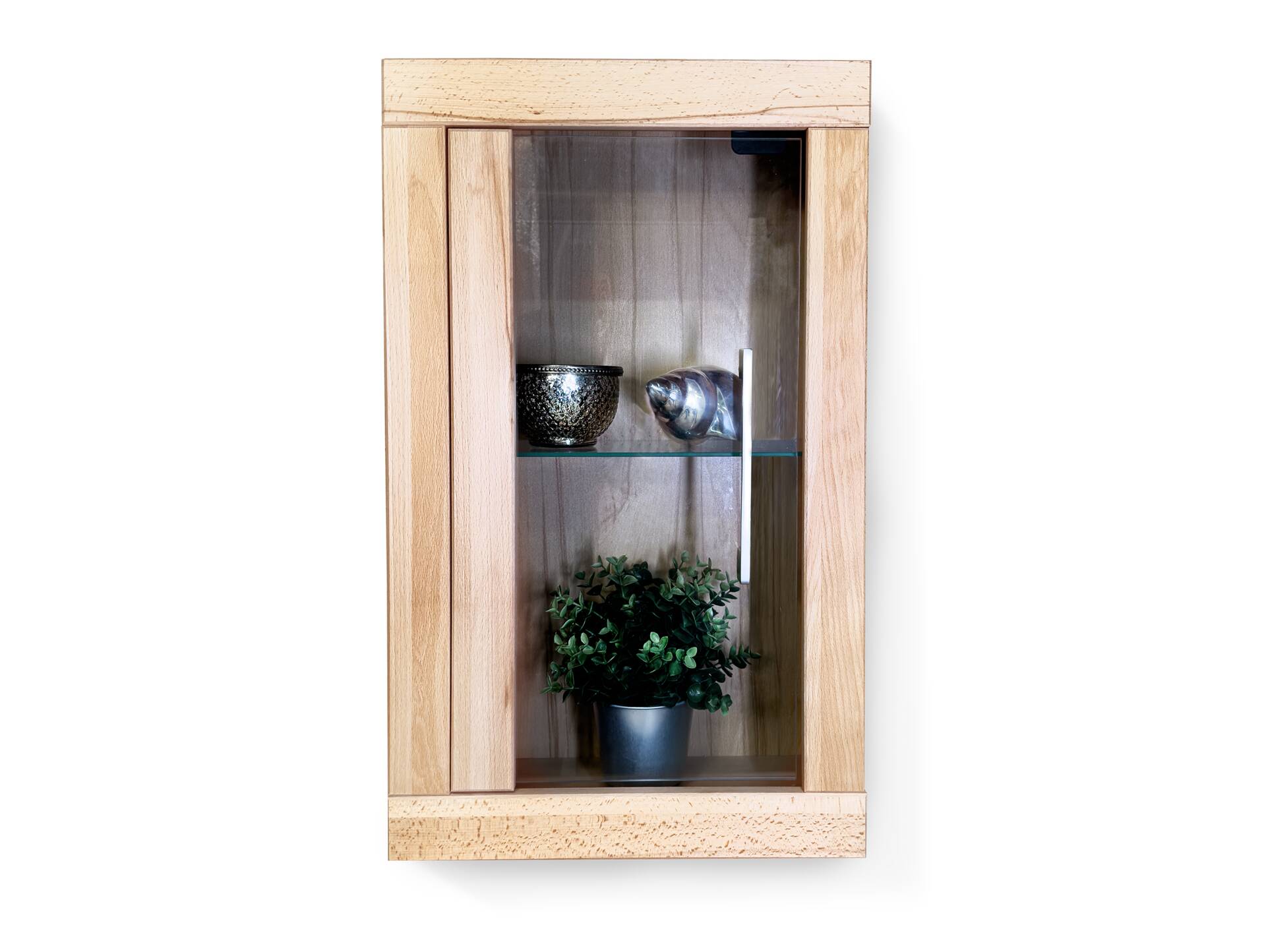 OZEANA Hängeschrank fürs Badezimmer, Material teilmassiv Buche